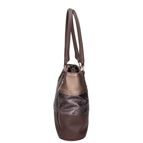 Karen N 087 barna bronz rostbőr táska