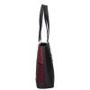 Karen rostbőr táska 1553 fekete bordó virág