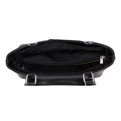 Karen rostbőr táska 1553 fekete bordó virág