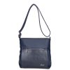 Karen 1607 kék rostbőr táska