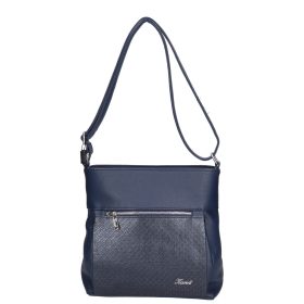 Karen 1607 kék rostbőr táska