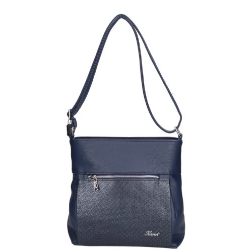 Karen 1607 kék rostbőr táska