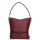 Karen 1337 bis bordó virág rostbőr női táska