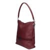 Karen 1337 bis bordó virág rostbőr női táska