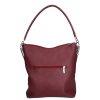 Karen 1337 bis bordó virág rostbőr női táska