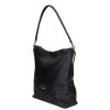Karen 1337 bis fekete virág rostbőr női táska