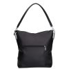 Karen 1337 bis fekete virág rostbőr női táska