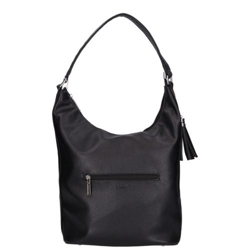 Chiara rostbőr táska L 354 fekete virág