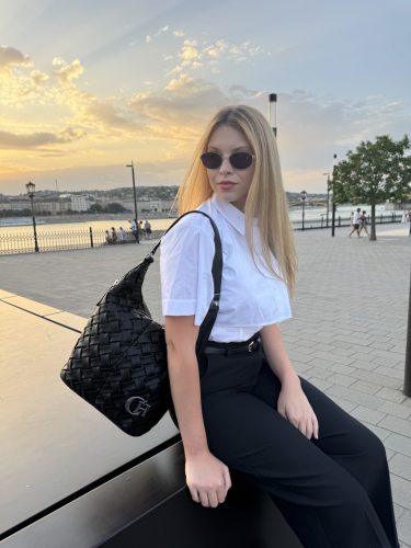 Chiara rostbőr táska L 354 fekete CH