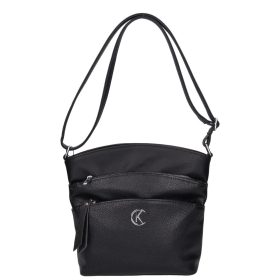 Karen 1716 fekete rostbőr női táska