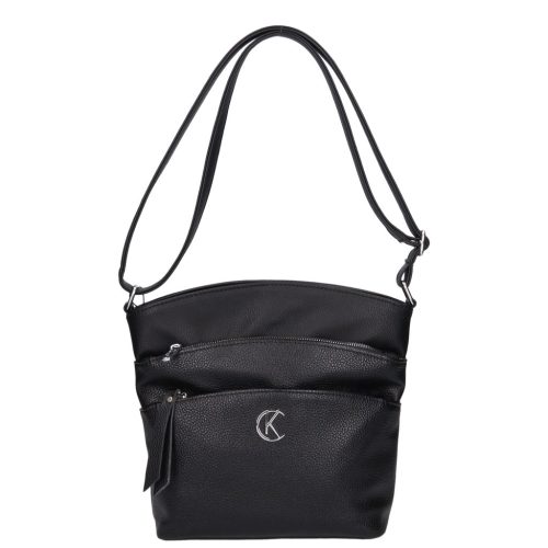 Karen 1716 fekete rostbőr női táska