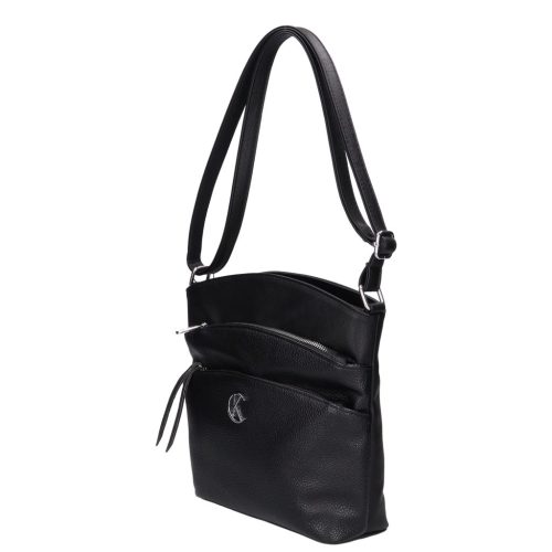 Karen 1716 fekete rostbőr női táska