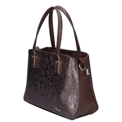 Karen 9537 barna virág rostbőr női táska