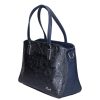 Karen 9537 kék virág rostbőr női táska