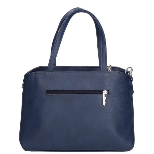 Karen 9537 kék virág rostbőr női táska