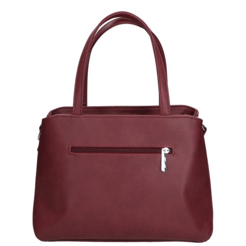 Karen 9537 bordó virág rostbőr női táska