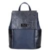 Karen 1698 kék virág rostbőr női táska