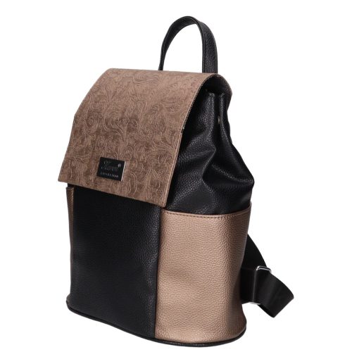 Karen 1698 fekete bronz rostbőr női táska