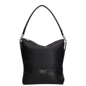 Karen 1337 bis fekete rostbőr női válltáska