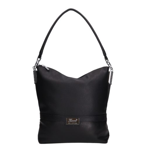 Karen 1337 bis fekete rostbőr női válltáska