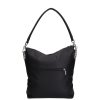 Karen 1337 bis fekete rostbőr női válltáska