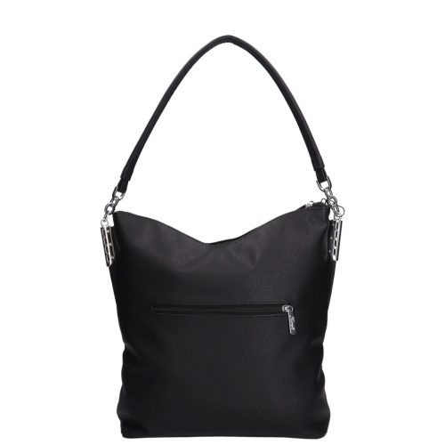 Karen 1337 bis fekete rostbőr női válltáska