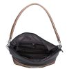 Karen 1337 bis fekete rostbőr női válltáska
