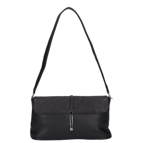 Karen 020 fekete új virágos rostbőr alkalmi táska