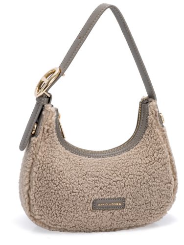David Jones CM7668 taupe női kicsi válltáska