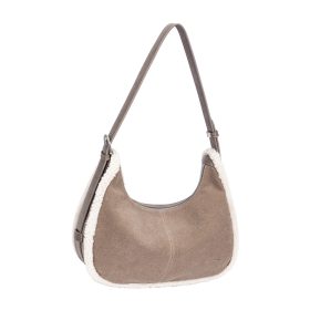 David Jones CM7754 bézs szőrme női válltáska