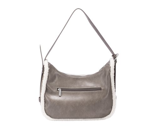 David Jones CM7754 bézs szőrme női válltáska