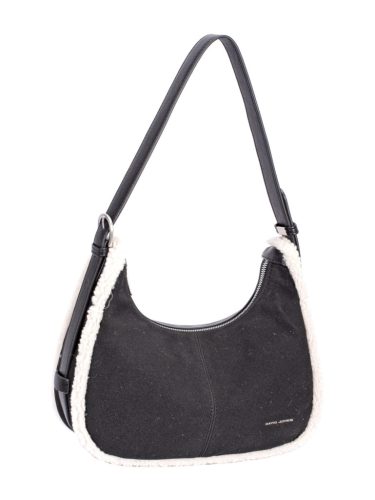 David Jones CM7754 fekete szőrme női válltáska