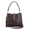 Karen 9529 barna virág rostbőr táska