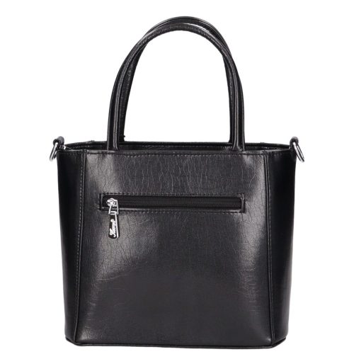 Karen 1736 fekete mintás rostbőr táska