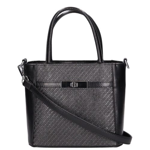 Karen 1736 fekete mintás rostbőr táska