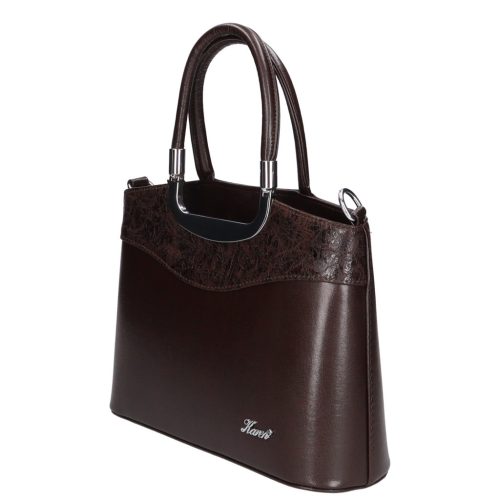 Karen 9158 bis barna virág rostbőr táska