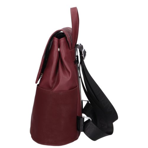 Karen 1698 bordó virág rostbőr táska