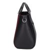 Karen 1680 fekete bordó virág rostbőr táska