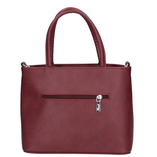 Karen 2518 bordó virág rostbőr táska