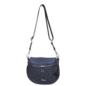 Karen KR 001 bis kék virág rostbőr táska