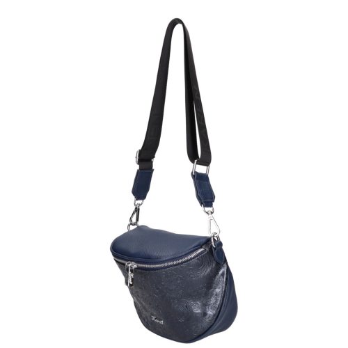 Karen KR 001 bis kék virág rostbőr táska