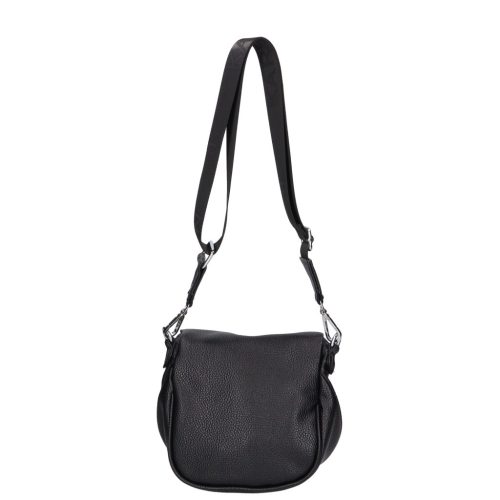 Karen KR 001D bis fekete virág rostbőr táska