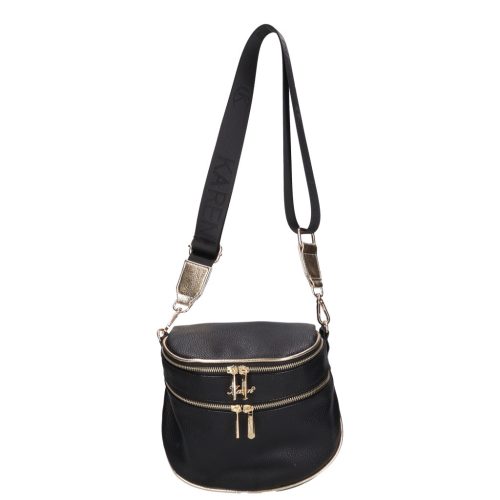 Karen 1669 fekete arany rostbőr táska