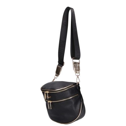 Karen 1669 fekete arany rostbőr táska