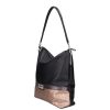 Karen 1337 bis fekete bronz rostbőr táska