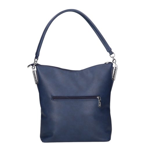 Karen 1337 bis kék virág rostbőr táska