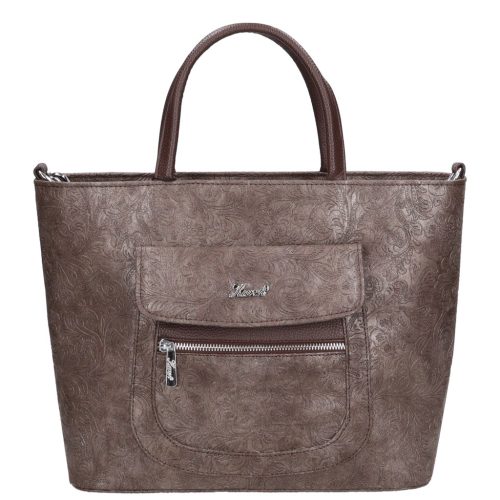 Karen 2511 barna virág rostbőr táska