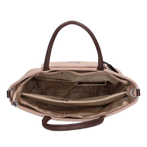 Karen 2511 barna virág rostbőr táska