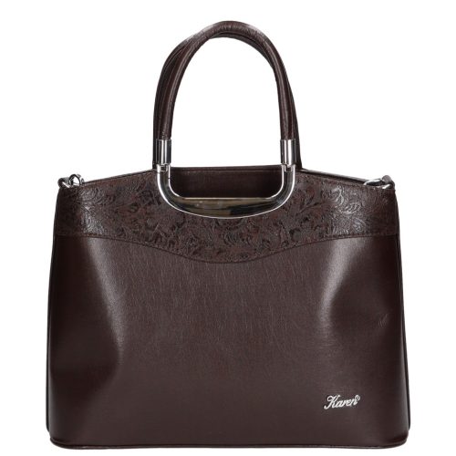 Karen 9158 barna virág rostbőr táska