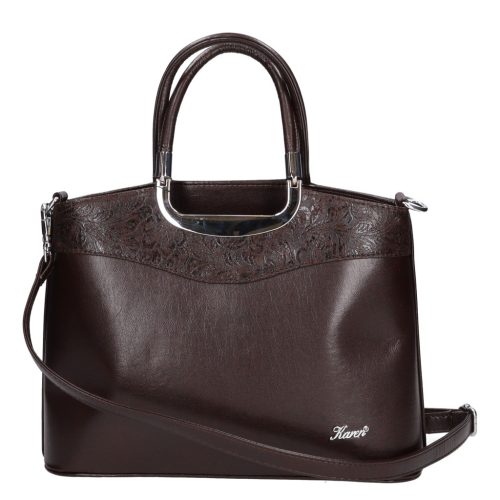 Karen 9158 barna virág rostbőr táska